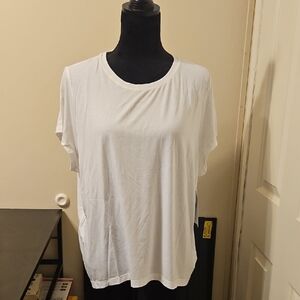 Athleta White Short Sleeve Tee